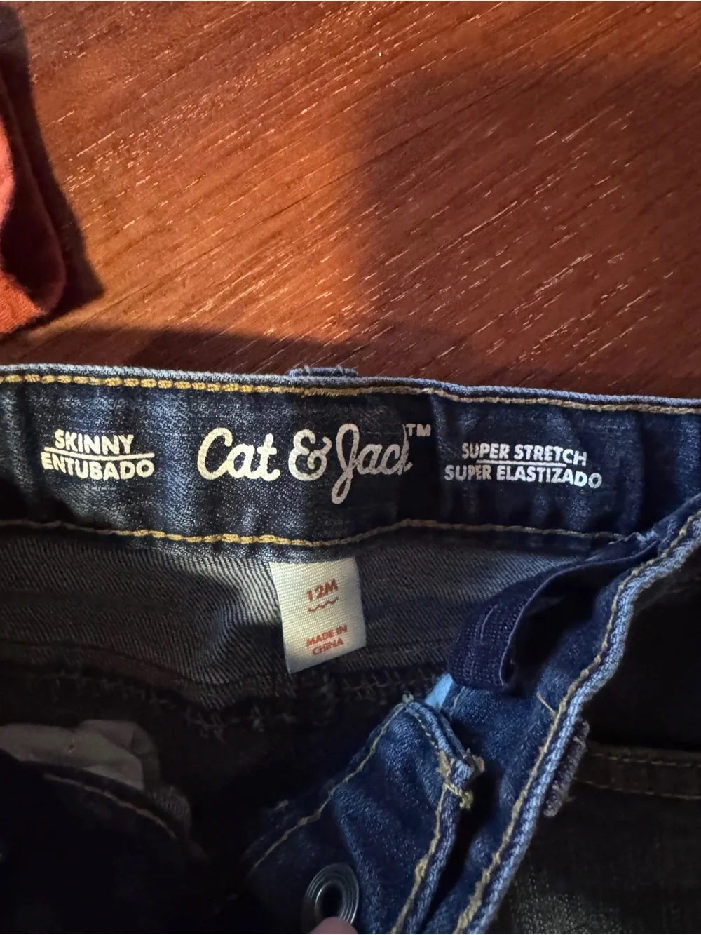 Cat & Jack Dark Blue Jeans and top